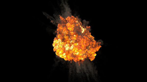 Aerial Explosions Vol. 1 Aerial Explosion 10 vfx asset stock footage
