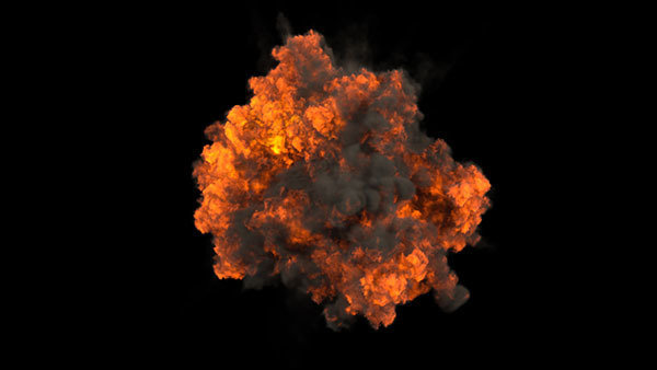 Aerial Explosions Vol. 1 Aerial Explosion 9 vfx asset stock footage