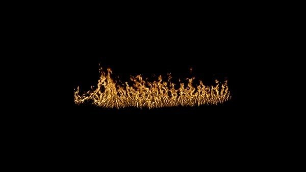 Fire Trails High Angle Trail 1 vfx asset stock footage