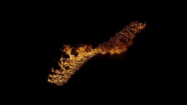 Fire Trails High Angle Trail 4 vfx asset stock footage