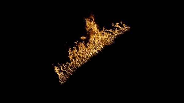 Fire Trails High Angle Trail 5 vfx asset stock footage