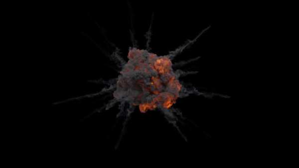 Aerial Explosions Vol. 2 Air Explosion 14 vfx asset stock footage