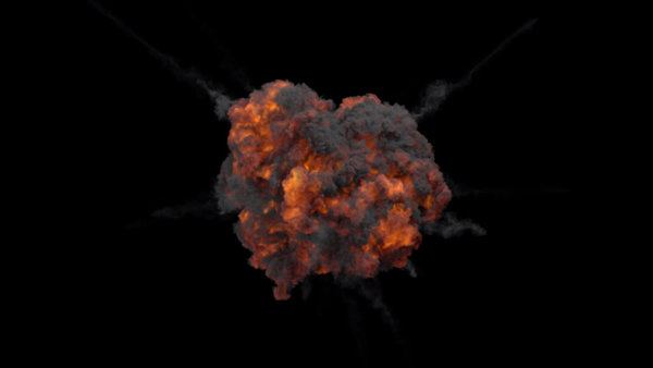 Aerial Explosions Vol. 2 Air Explosion 7 vfx asset stock footage