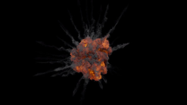 Aerial Explosions Vol. 2 Air Explosion 6 vfx asset stock footage
