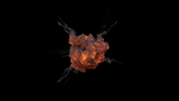 Aerial Explosions Vol. 2 Air Explosion 8 vfx asset stock footage