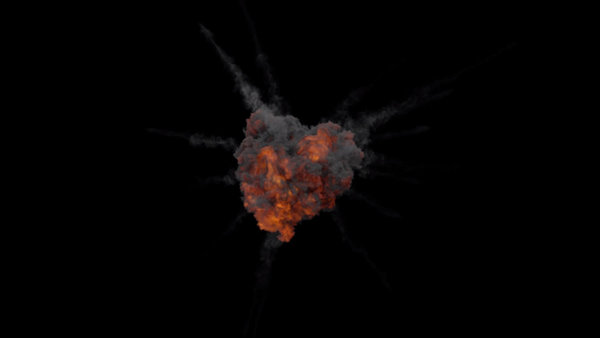 Aerial Explosions Vol. 2 Air Explosion 12 vfx asset stock footage