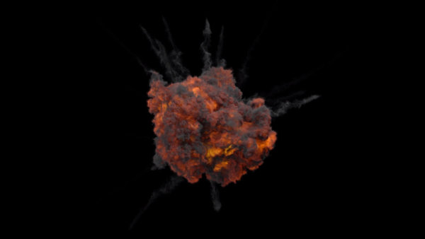 Aerial Explosions Vol. 2 Air Explosion 18 vfx asset stock footage