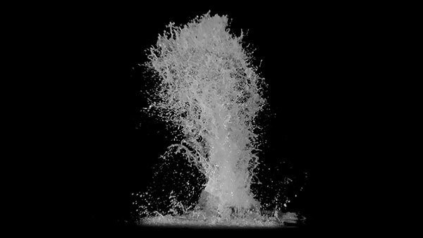 Water Blasts Large Water Blast 5 vfx asset stock footage