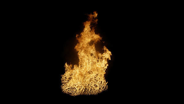 Big Gas Fires High Angle Big Fire 1 vfx asset stock footage