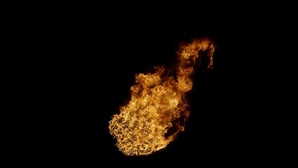 Big Gas Fires High Angle Big Fire 5 vfx asset stock footage