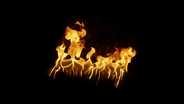Small Ground Fires Small Fire High Angle 10 vfx asset stock footage