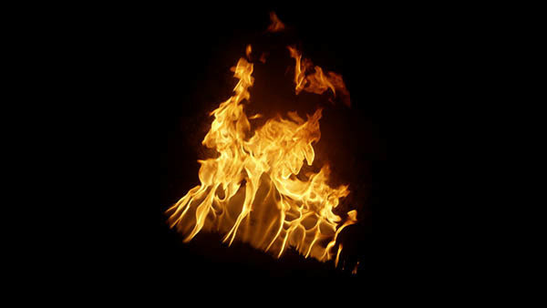 Small Ground Fires Small Fire High Angle 2 vfx asset stock footage