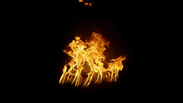 Small Ground Fires Small Fire High Angle 3 vfx asset stock footage