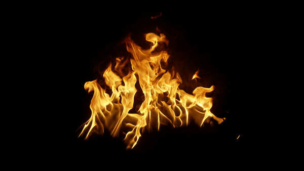 Small Ground Fires Small Fire High Angle 4 vfx asset stock footage