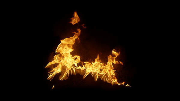 Small Ground Fires Small Fire High Angle 6 vfx asset stock footage