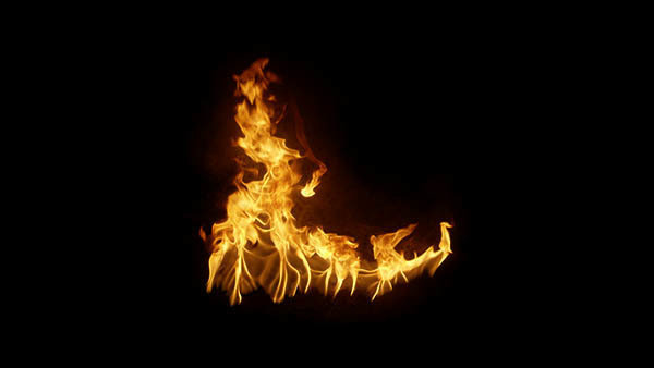 Small Ground Fires Small Fire High Angle 7 vfx asset stock footage