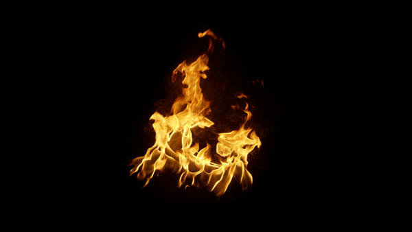 Small Ground Fires Small Fire High Angle 9 vfx asset stock footage