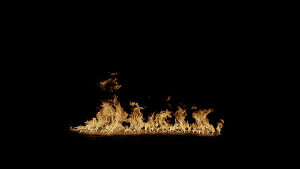 Ground Fire Vol. 1 Small Fire Trail 1 vfx asset stock footage