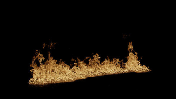 Ground Fire Vol. 1 Angled Trail 1 vfx asset stock footage