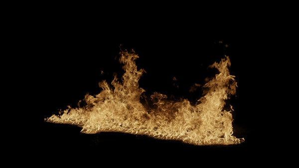 Ground Fire Vol. 1 Angled Trail 2 vfx asset stock footage