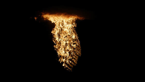 Wall & Ceiling Fire Wall Ceiling Fire Front 11 vfx asset stock footage
