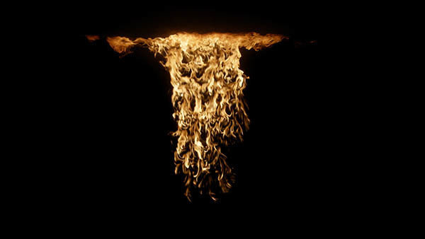 Wall & Ceiling Fire Wall Ceiling Fire Front 12 vfx asset stock footage