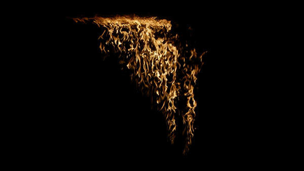 Wall & Ceiling Fire Wall Ceiling Fire Front 2 vfx asset stock footage