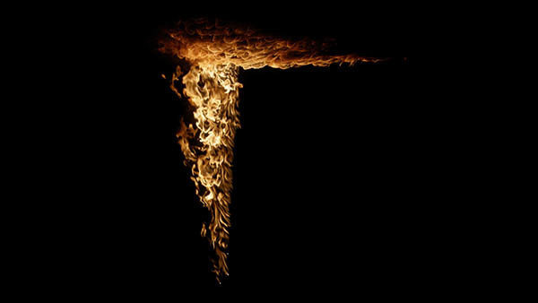 Wall & Ceiling Fire Wall Ceiling Fire Front 25 vfx asset stock footage