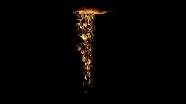 Wall & Ceiling Fire Wall Ceiling Fire Front 26 vfx asset stock footage