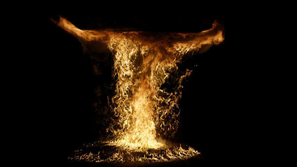 Wall & Ceiling Fire Wall Ceiling Fire Front 30 vfx asset stock footage