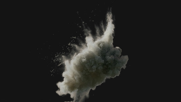 Dust Explosions Vol. 1 Dust Explosion Backlit 2 vfx asset stock footage