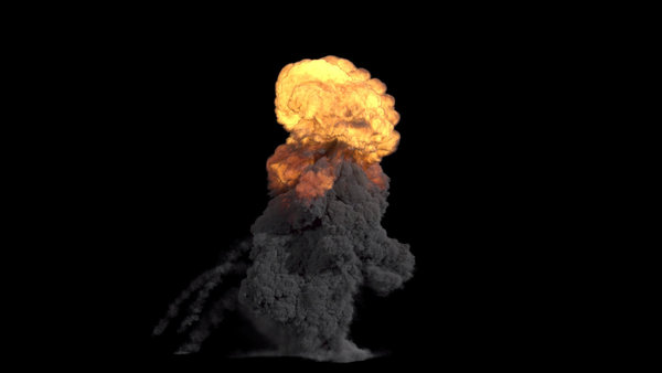 Large Scale Gas Explosions Explosion Front 10 vfx asset stock footage