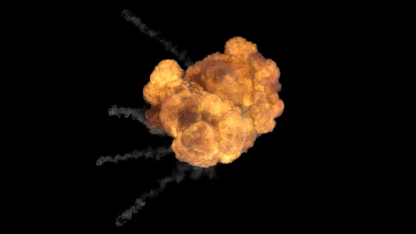 Large Scale Gas Explosions Explosion Top 1 vfx asset stock footage