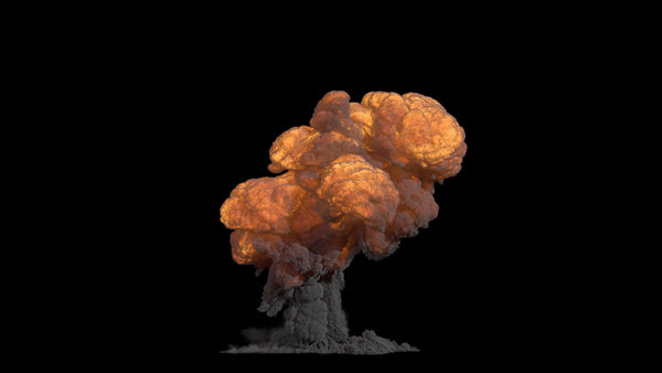 Large Scale Gas Explosions Explosion Front 12 vfx asset stock footage