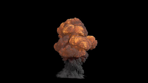 Large Scale Gas Explosions Explosion Front 15 vfx asset stock footage
