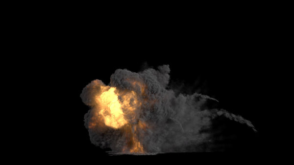 Large Scale Gas Explosions Explosion Front 11 vfx asset stock footage