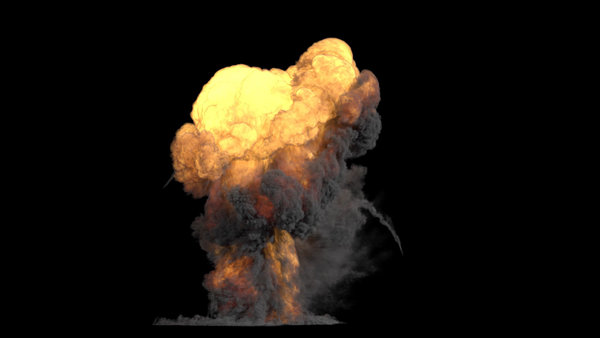 Large Scale Gas Explosions Explosion Close Up 1 vfx asset stock footage