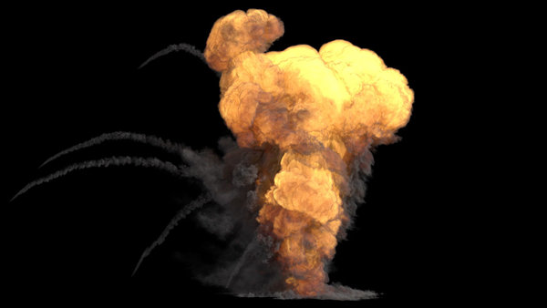 Large Scale Gas Explosions Explosion Close Up 2 vfx asset stock footage