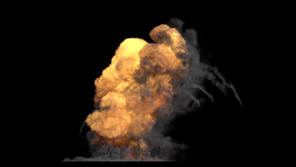 Large Scale Gas Explosions Explosion Close Up 3 vfx asset stock footage
