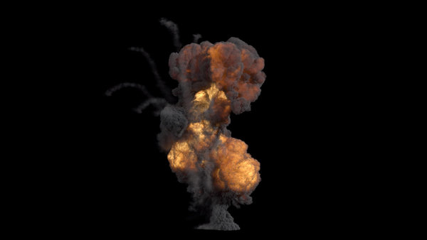Large Scale Gas Explosions Explosion Front 7 vfx asset stock footage