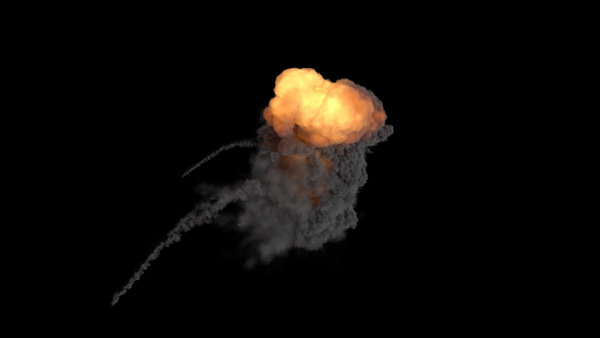 Large Scale Gas Explosions Explosion High Angle 5 vfx asset stock footage