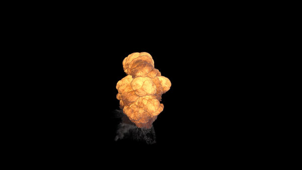 Large Scale Gas Explosions Explosion High Angle 6 vfx asset stock footage
