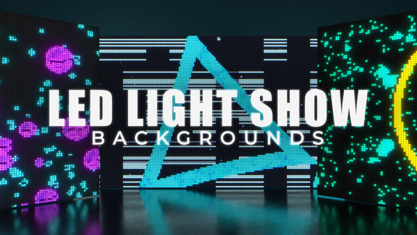LED Light Show Backgrounds