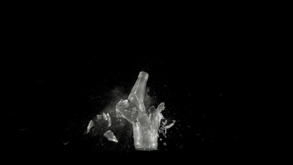 Breaking Glassware Bottle 6 vfx asset stock footage