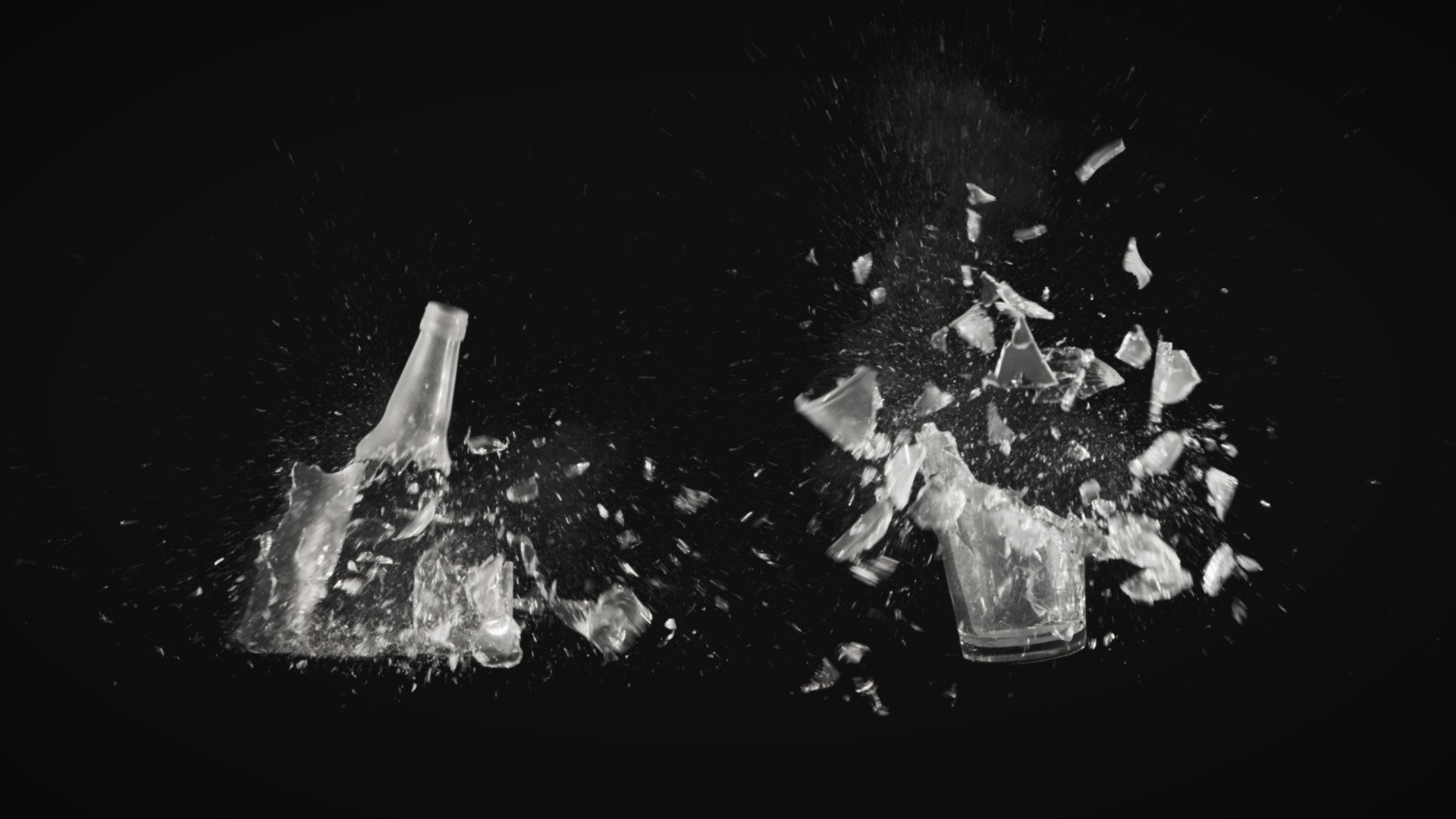 Breaking Glassware Stock Footage Collection ActionVFX