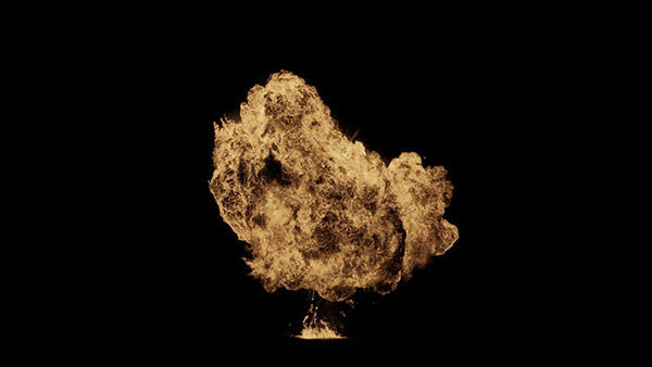 Gas Explosions Vol. 1 Large Explosion 3 vfx asset stock footage
