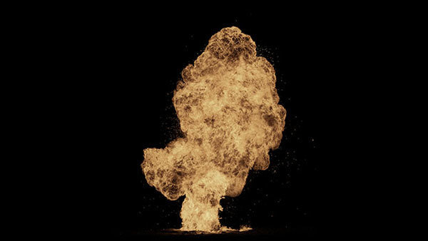 Gas Explosions Vol. 1 Large Explosion 4 vfx asset stock footage
