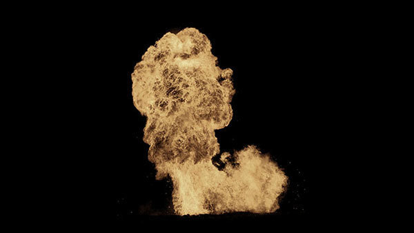 Gas Explosions Vol. 1 Small Explosion 3 vfx asset stock footage