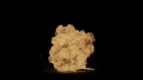 Gas Explosions Vol. 1 Small Explosion 9 vfx asset stock footage