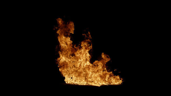 Ground Fire Vol. 2 Ground Fire Front Angle 7 vfx asset stock footage